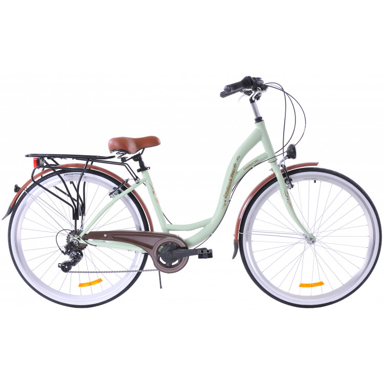 Mestský bicykel 28 Kozbike Holland Retro S-6 Mätová